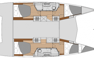 Plan Isla 40 Fountaine Pajot