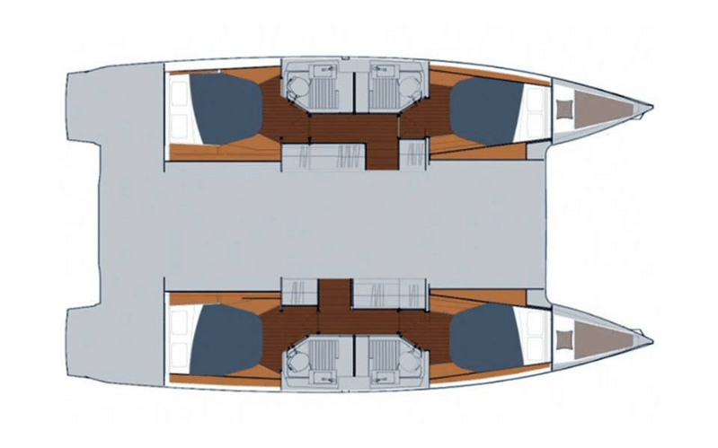 Plan Astréa 42 Ibiza Fountaine Pajot