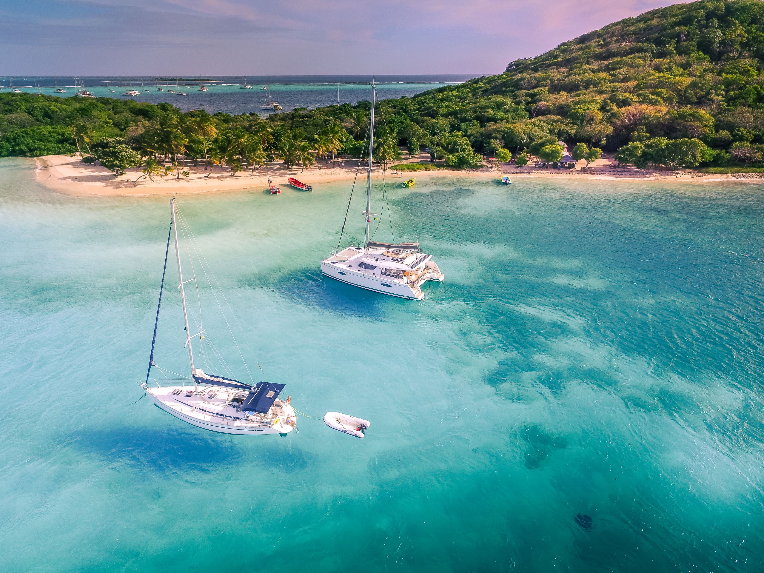 île de Mayreau en catamaran