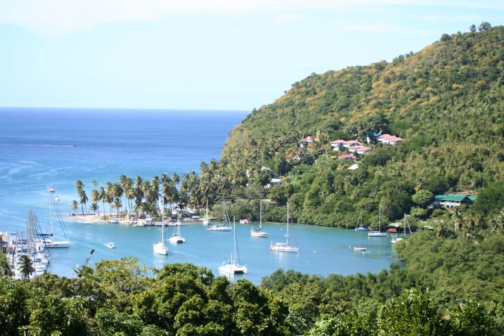 Baie De Marigot, Sainte Lucie, Antilles