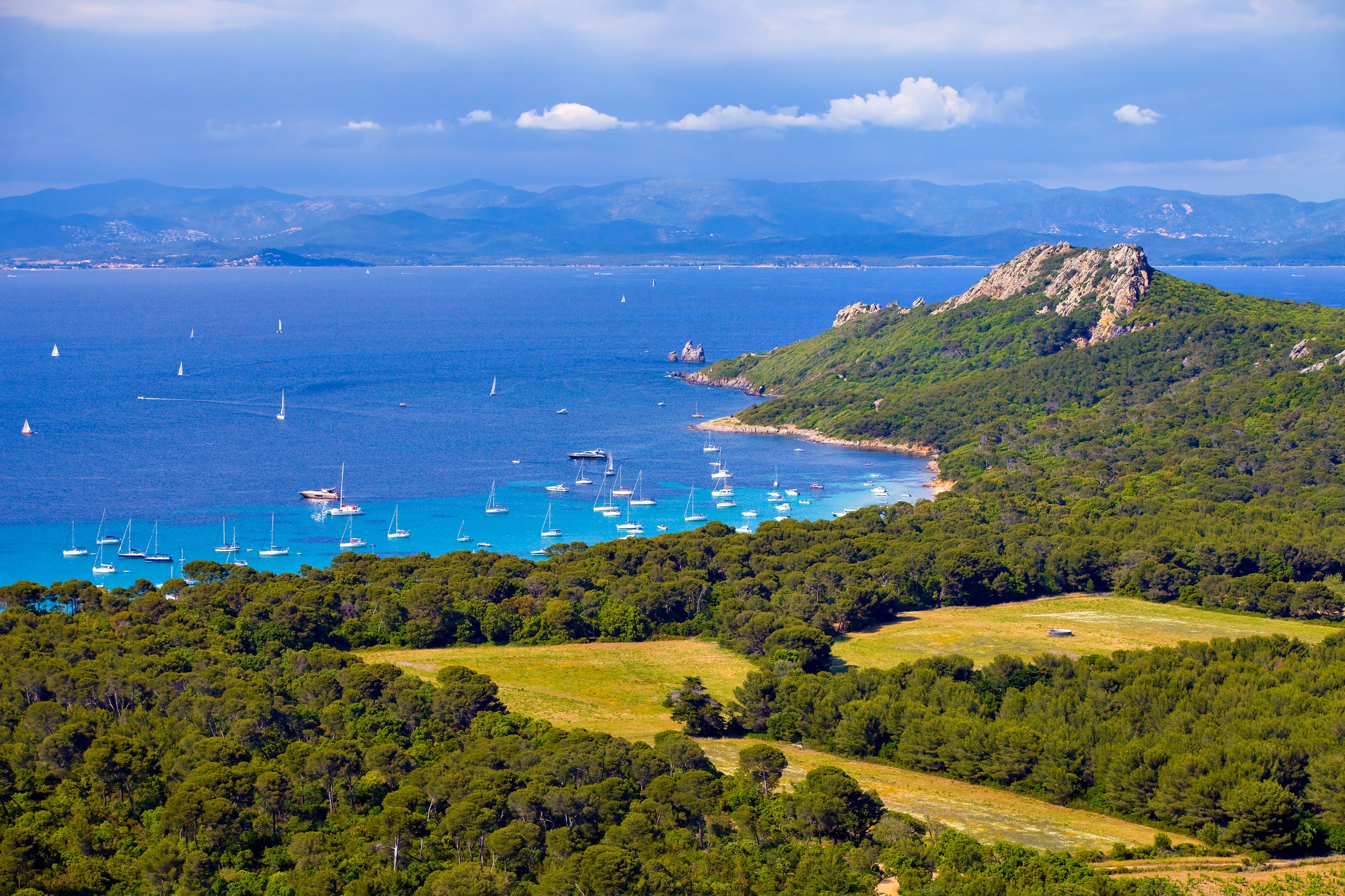 Baie de Notre dame Porquerolles en catamaran