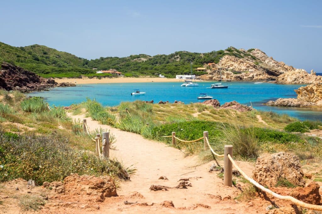 Cala pregonda, île de Minorque, Baléares