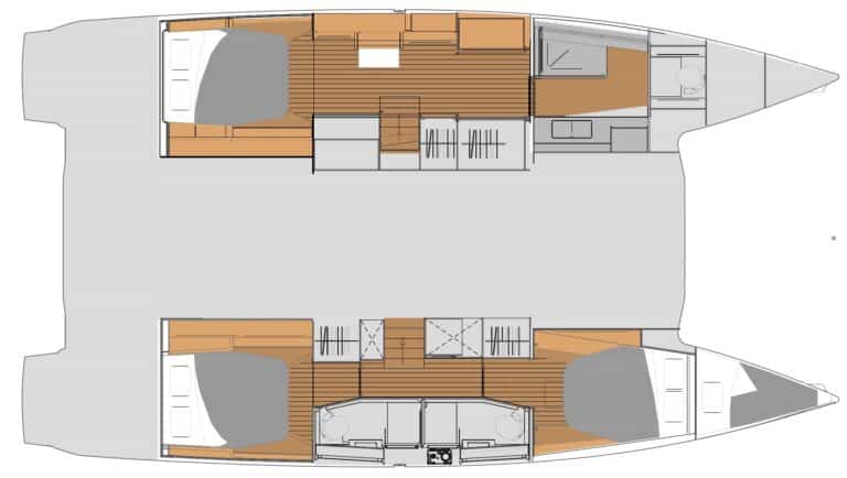 Location catamaran Elba 45 Coiba version propriétaire