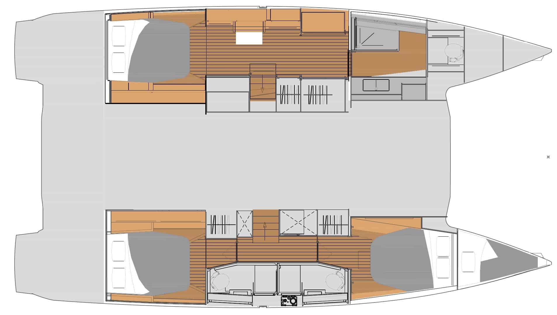 Location catamaran Elba 45 Coiba version propriétaire