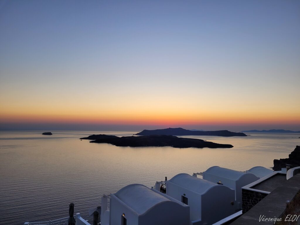 Coucher de soleil, Santorin, Cyclades, Grèce, Véronique ELOI