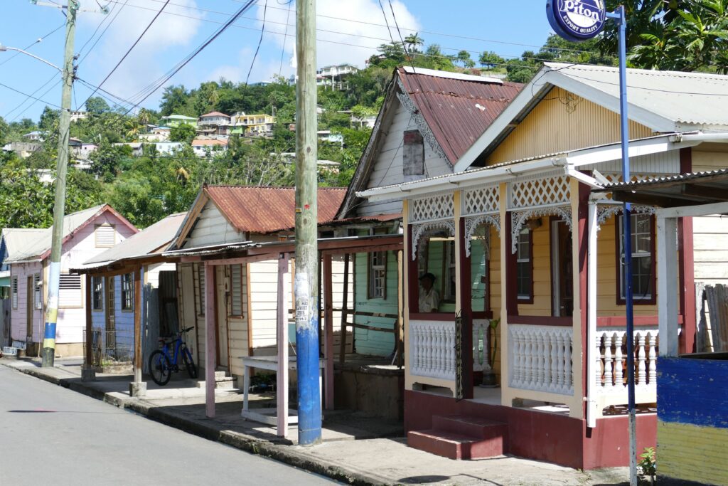 Maisons Traditionnelles, Sainte Lucie, Antilles