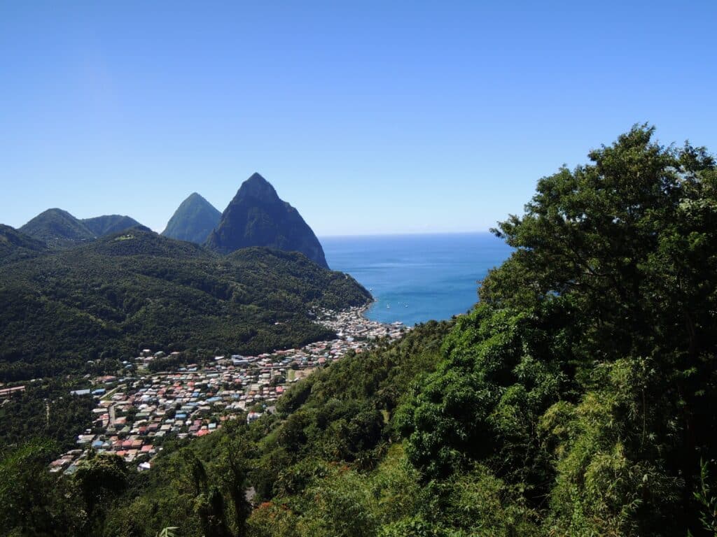 Sainte Lucie, Montagnes, Antilles