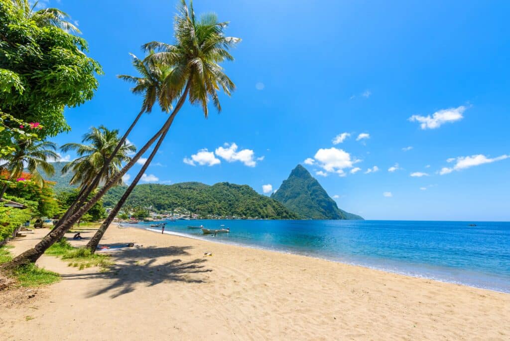 Soufriere Bay, Sainte Lucie, Antilles