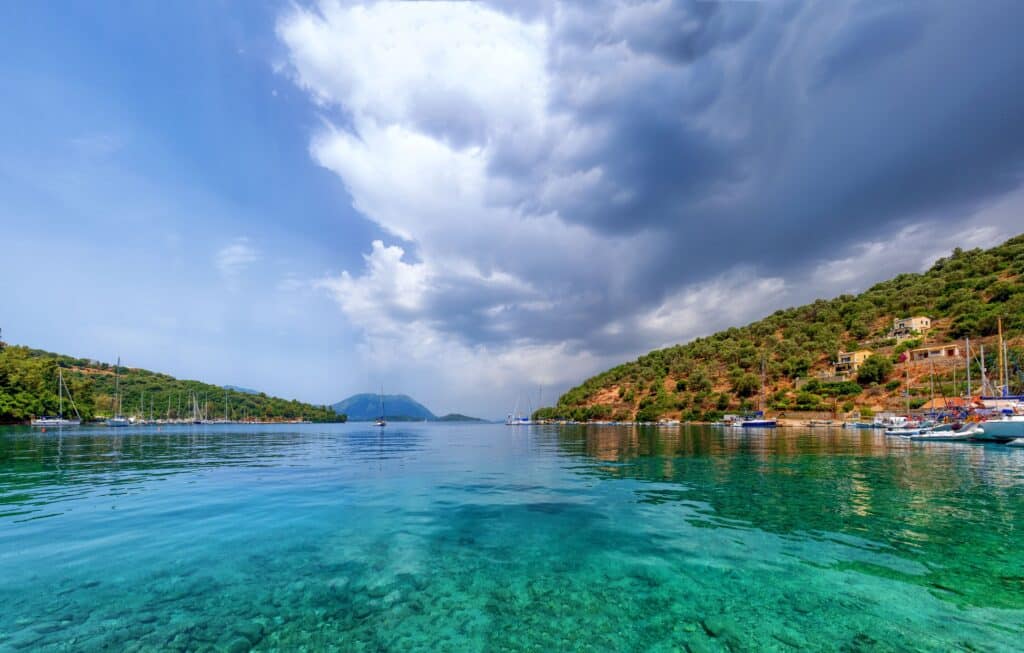 Village De Vathi, île De Meganisi, Mer Ionienne, Grèce