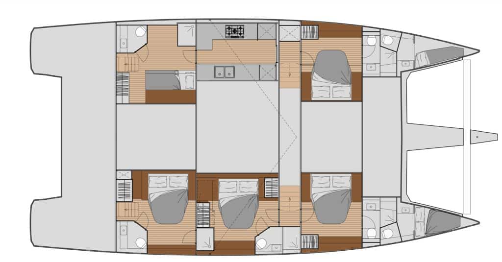 Plan Samana 59 - 4 cabines