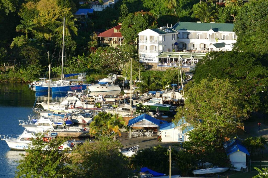 Port à Sainte Lucie, Antilles